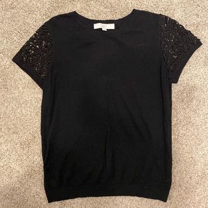Black shirt/blouse (LOFT)